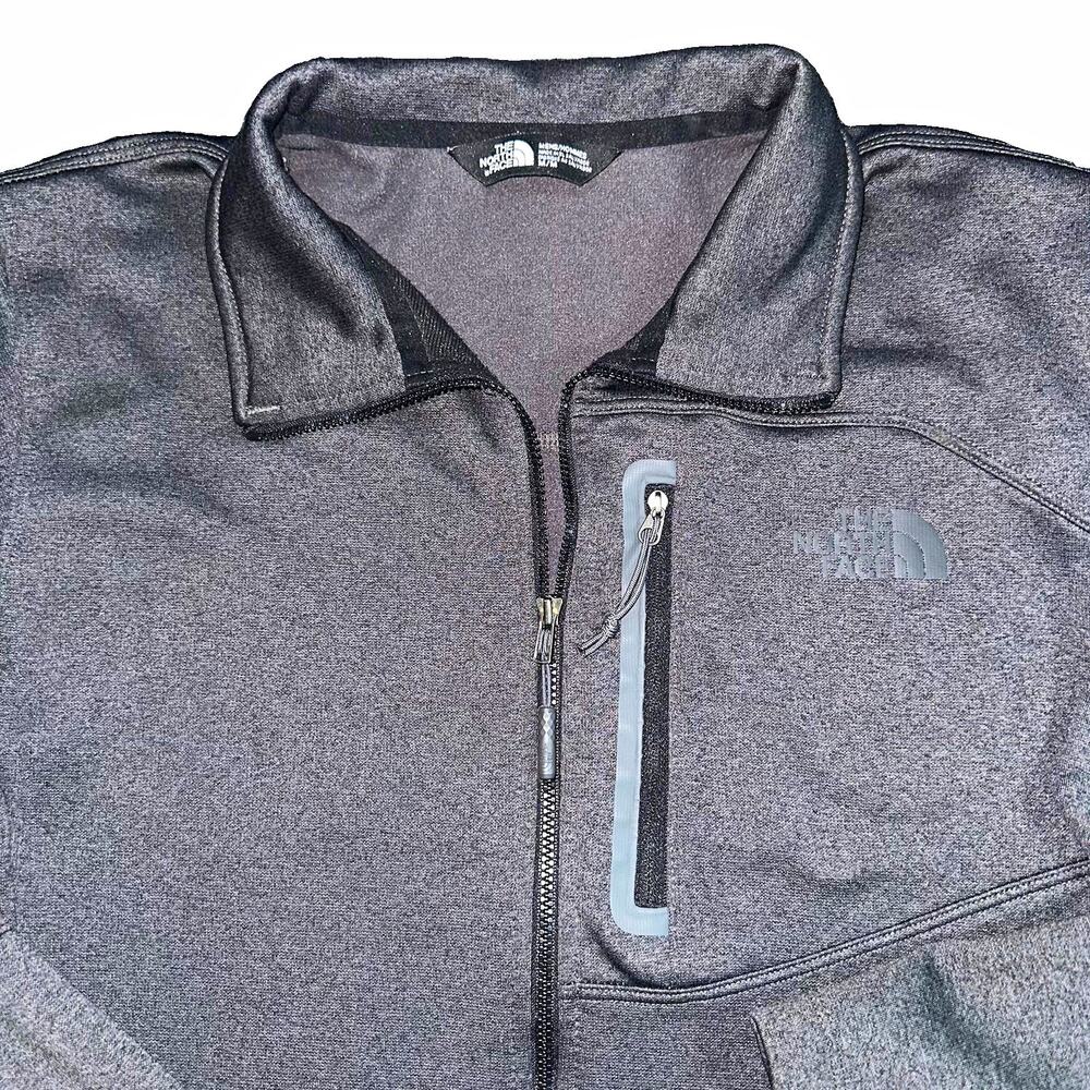 The North Face Apex Bionic Jacket Mens Medium Gray Fleece Lined Softshell M